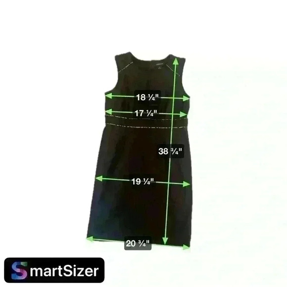 Liz Claiborne hidden back zipper with animal print contrast piping. - Picture 6 of 6